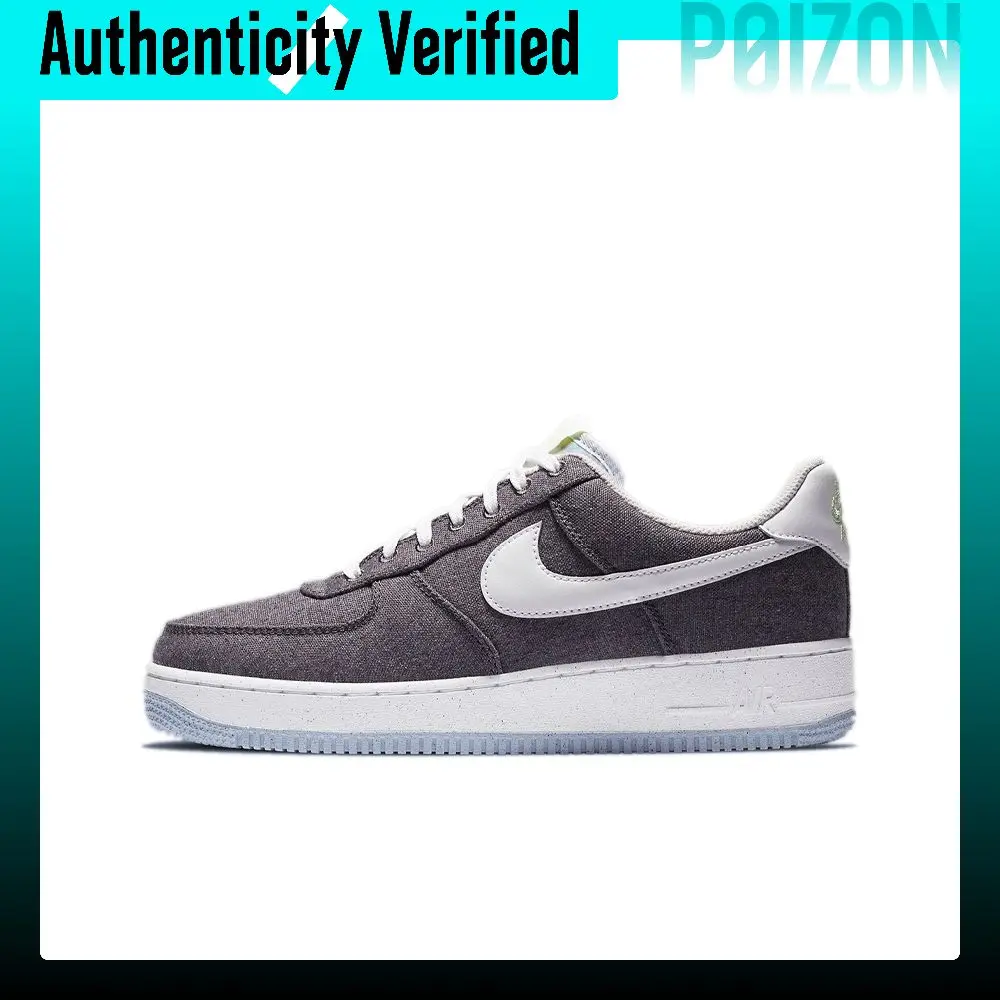 Nike Air Force 1 07 'Iron Grey' Mesh Fashion Low top Skateboard Shoes Unisex Gray White CN0866-002
