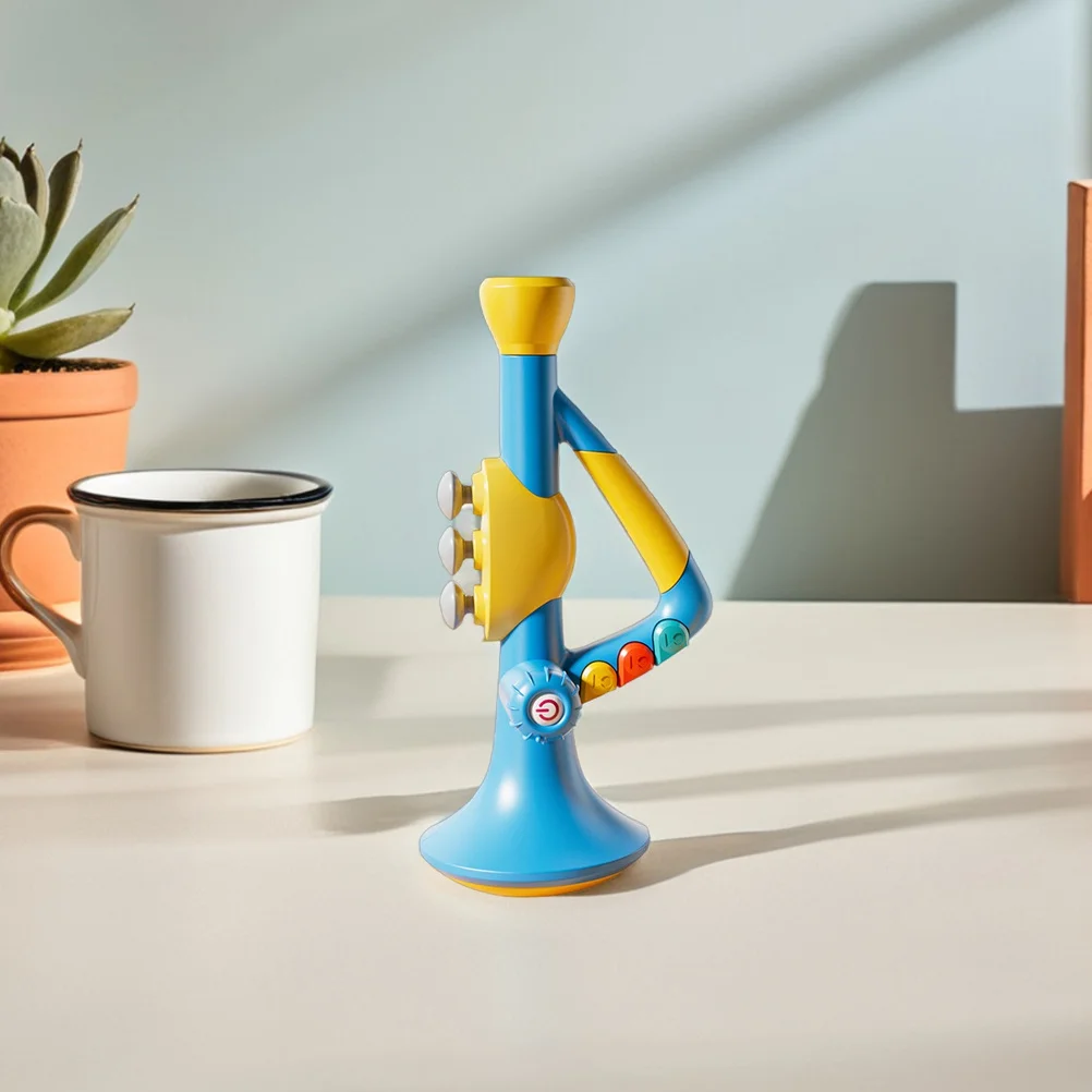 1 قطعة لعبة تعليم الموسيقى للأطفال: الآلات الموسيقية المحمولة للأطفال للتعلم المبكر متعددة الوظائف البوق القرن الاطفال الموسيقية #3