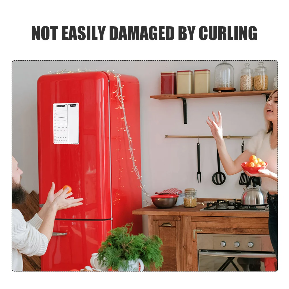 

3Pcs Magnetic Fridge Board Dry Erase Planner Writing Magnetic Reminder Refrigerator Message Board Kitchen Supplies