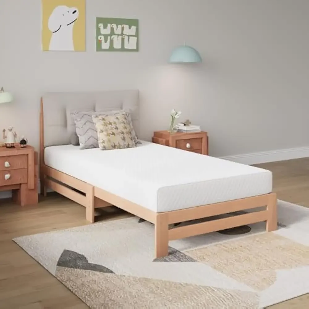 

8 Inch Twin Size Mattress, Memory Foam Mattress for Pressure Relief & Comfort Sleep, Removable Washable Cover, Medium Firm