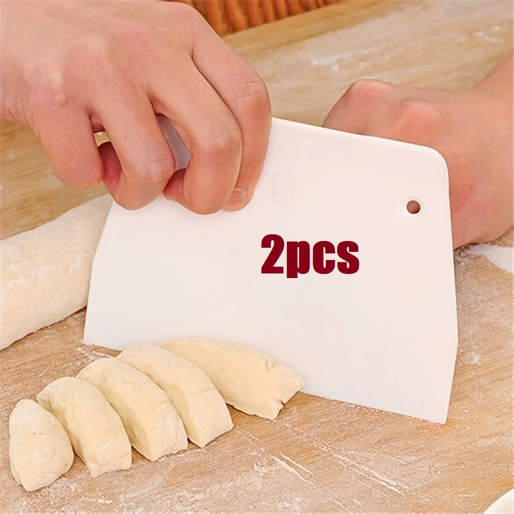 Herramientas de cocina para hornear, tablero raspador de plástico en forma de T para crema, pastel, Chocolate, utensilio de cocina, 2 uds.