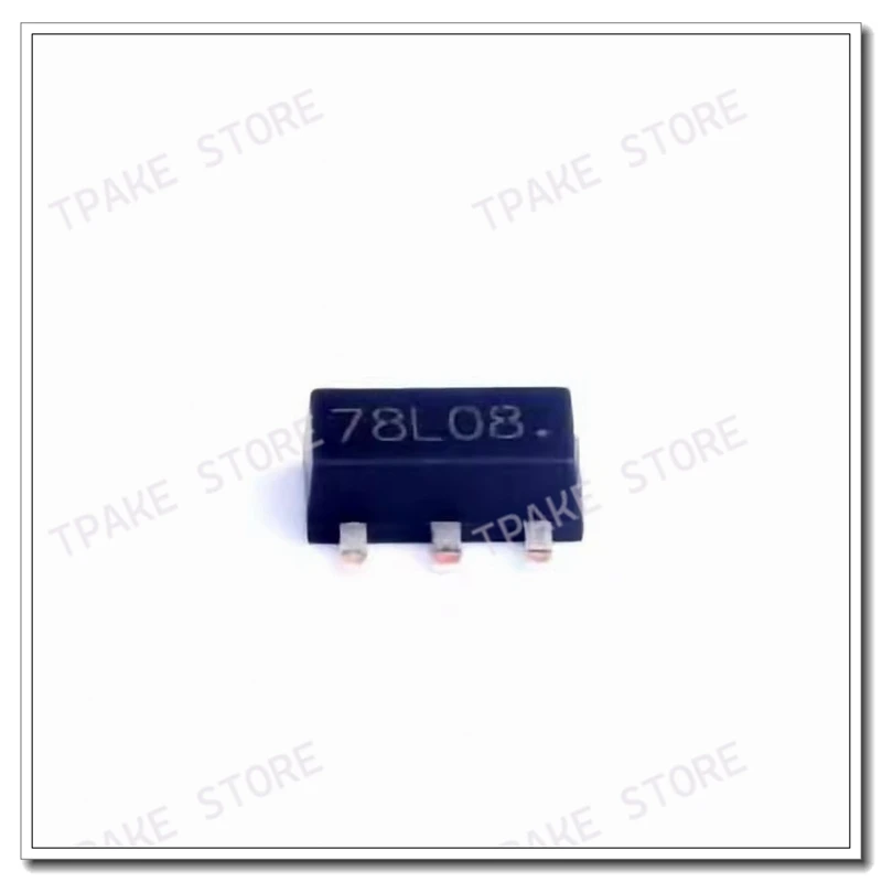 10pcs L78l08acutr 8v Sot-89 Smd Chip Regulators Transistor