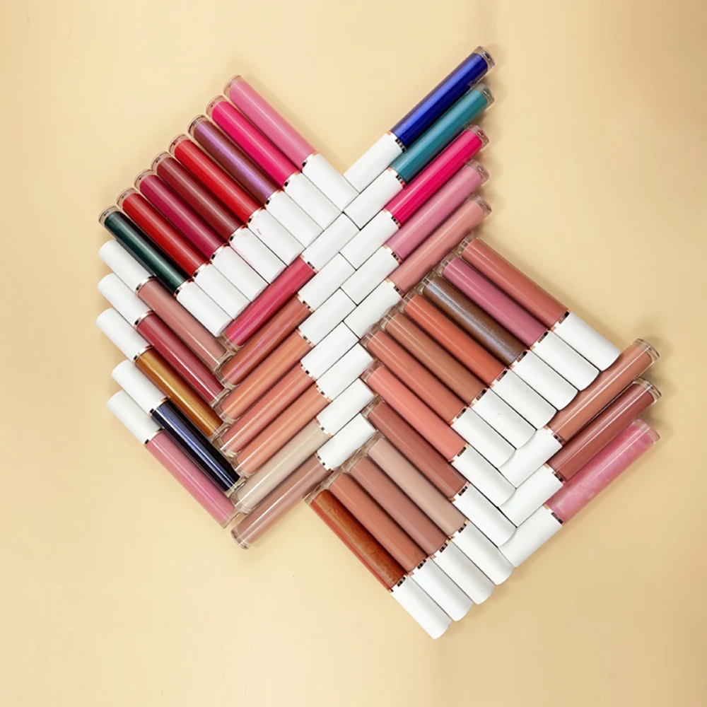 Jules Gloss-Pigment de logo personnalisé, 64 couleurs, étiquette privée, longue durée, hydratant, antiadhésif, ne se décolore pas, imperméable, maquillage, vente en gros