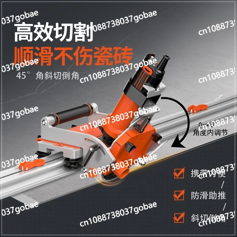 Hand electric tile cutting machine chamfering straight cutting rock slab thin slab large slab high precision track push knife