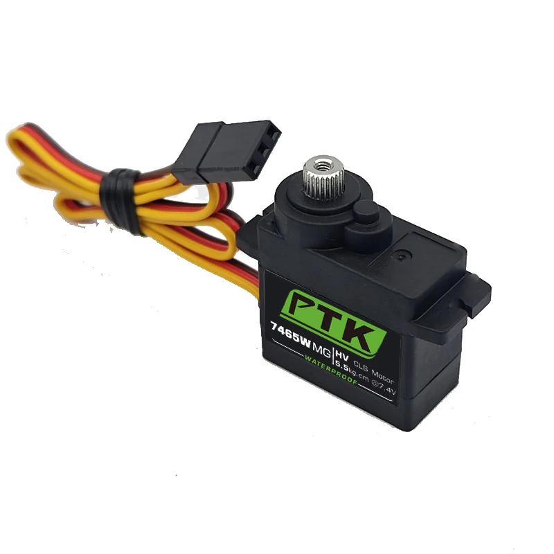 PTK 7465W MG Waterproof servo Metal gear 9g micro servo 5mm 180° robotic model aircraft fixed wing digital servo