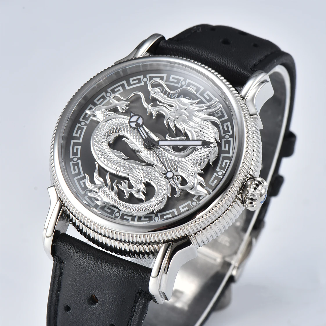 OUMASHI Design 42.5mm Dragon Watch Miyota8215 Movement Waterproof Men\'s Watch Stainless Steel Waterproof 100m