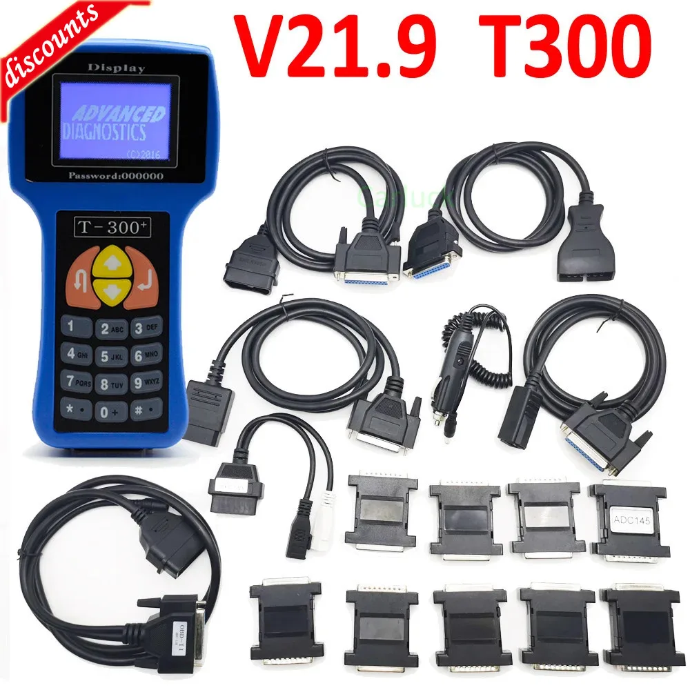 

Best T300 Key Programmer English Spanish Optional T300 Auto Key Programmer V21.9 Car Key Maker T300 KEY Code Programmer