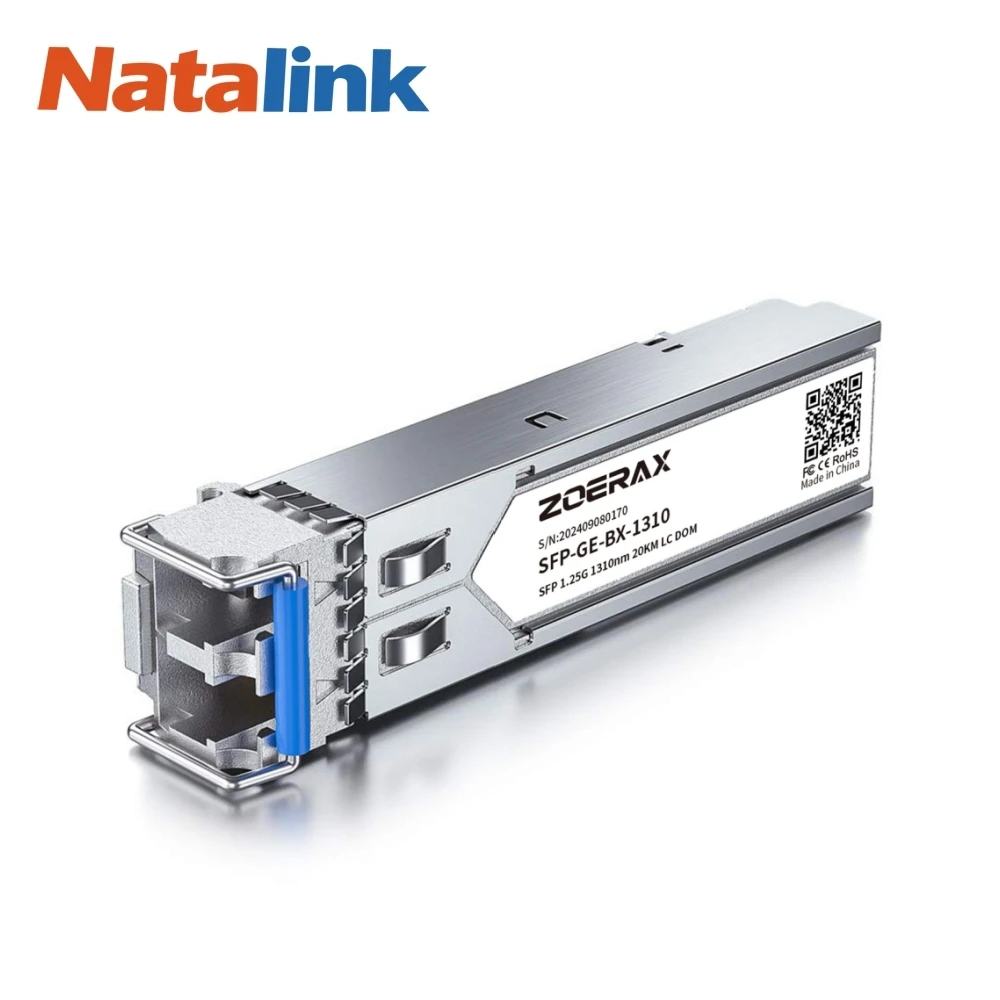 Natalink 1000Base-LX/LH Fiber Transceiver Gigabit 1.25G Dual LC Single-mode SFP Optical Module 1310nm SMF DDM up to 20km