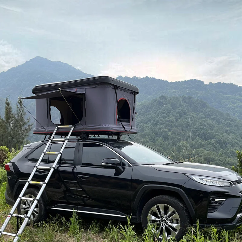 

Tent Roof Automatic Outdoor Car Go On Road Trip Cross Country Folding Camping ABS Hard Shell SUV Roof Top