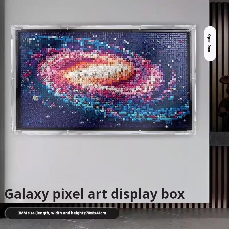 Applicable to Lego 31212 Galaxy Pixel Art Display Box Dust-proof Action Figure Storage Box Acrylic Wall-mounted Picture Frame