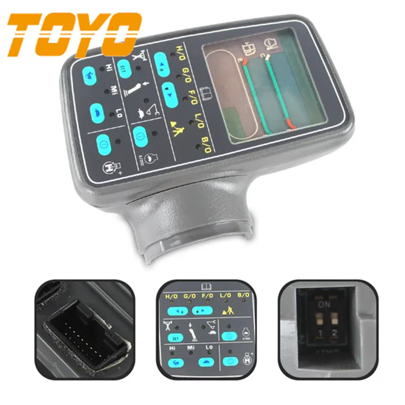 

TOYOOEM Excavator Monitor Display Panel LCD Screen 7834-70-6003 7834-72-4002 For PC200-6 PC210-6 PC220-6 6D95 6D102 PC200-5 Spar