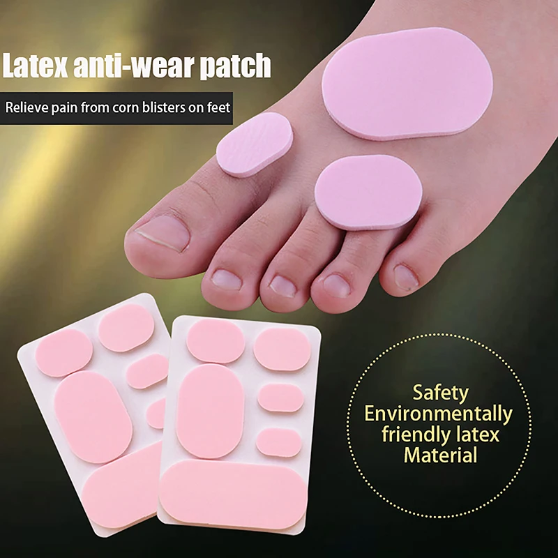 

4/6/9PCS Toe Protector Foam Round Chicken Eye Patch Foot Protectors Pads Corn Killer Calluses Plantar Warts Plaster Sticker