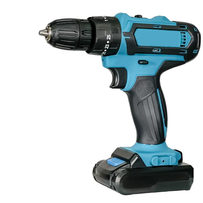 

21V Industrial-Grade Rechargeable Electric Drill Set Multifunctional Lithium Hand Drill Impact Drill Punching Tool for