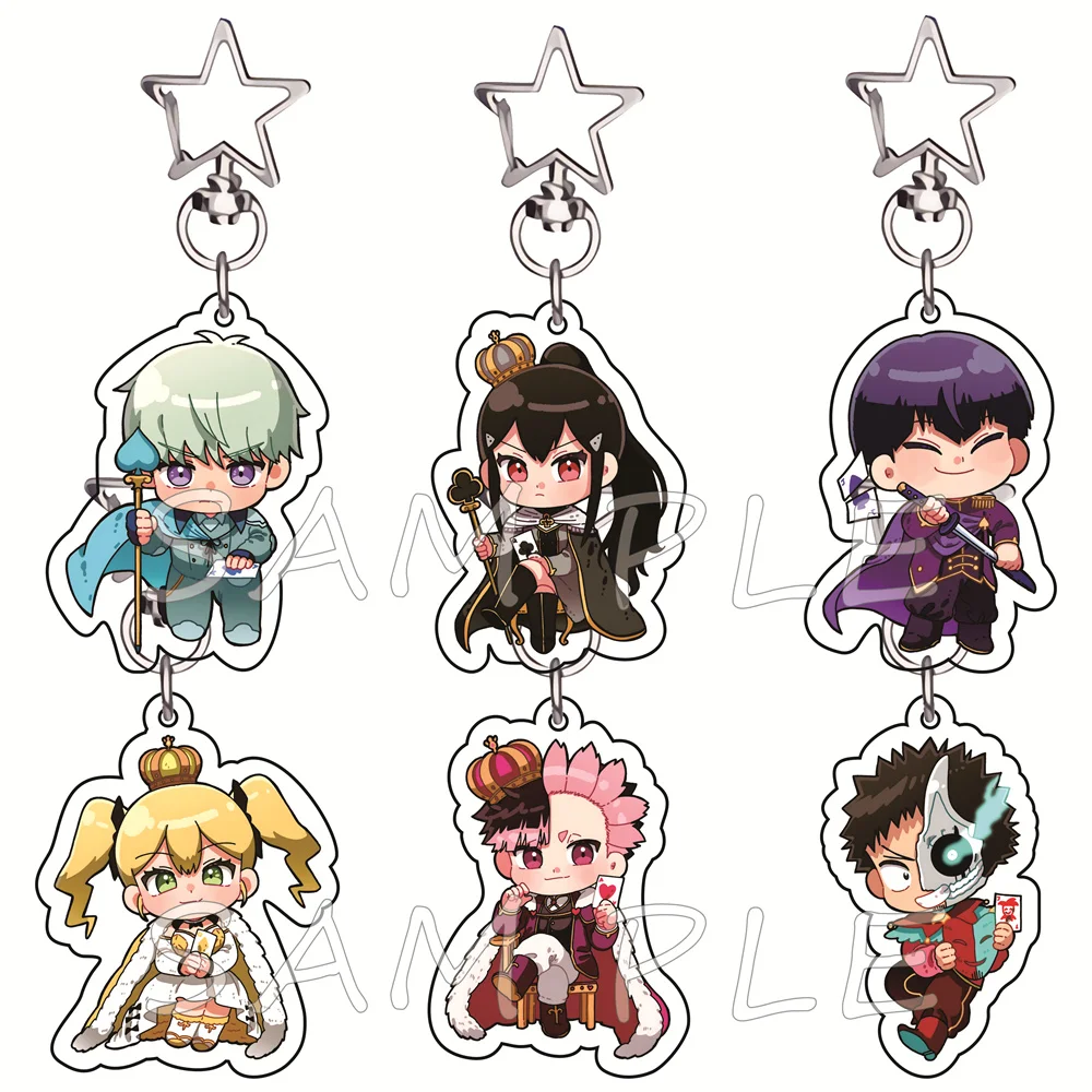 Kaiju No.8 6cm Star Hook Acrylic Keychain Royal Chess Chibi Action Anime Bag Charm Car Key Ring Otaku Fans Collectible Gift