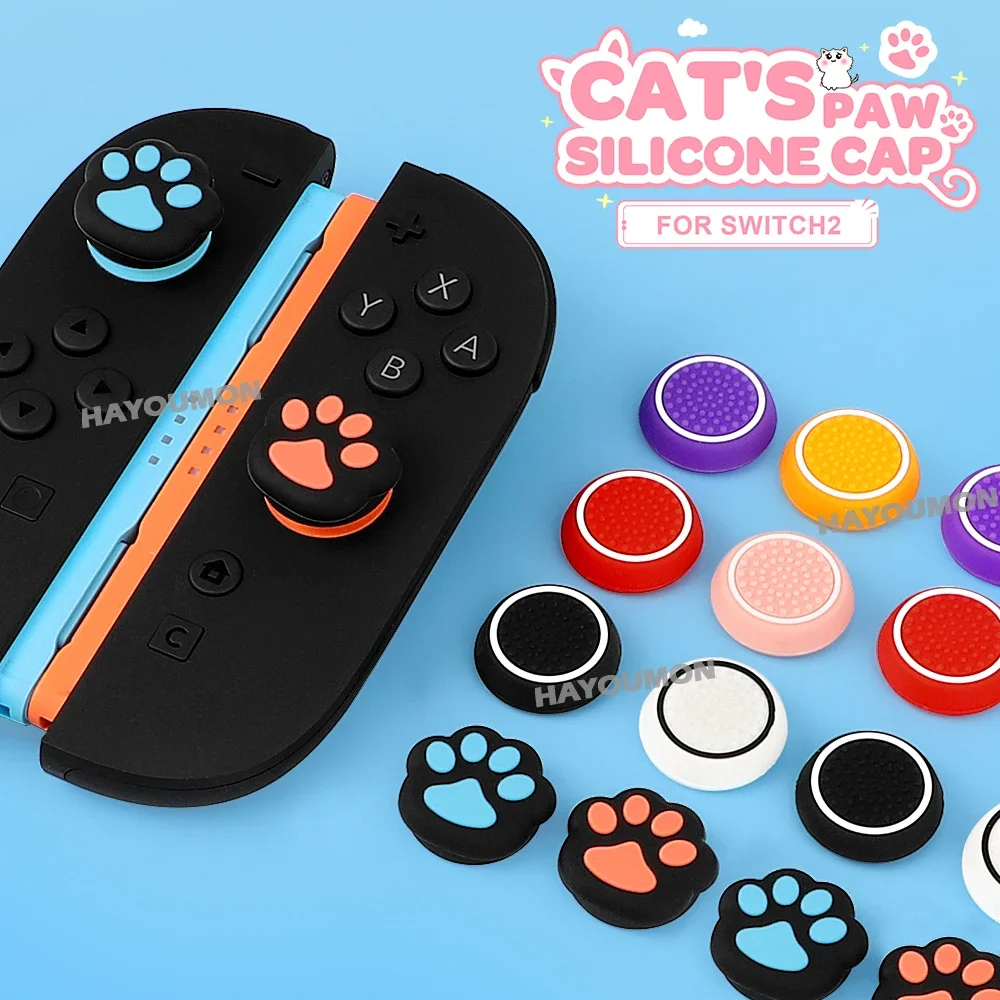 4PCS/Set Thumb Stick Caps Joystick Grip Cap Protector Case For NS2 Switch 2/PS5/PS4/Xbox Silicone Thumbstick Caps Joystick Cover