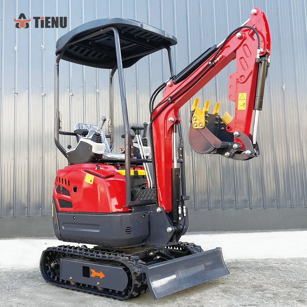 Tienu 2026 Micro Excavators Hydraulic Digger Wholesale Excavators 1.8 ton Mini Excavator Machine With Thumb Customize