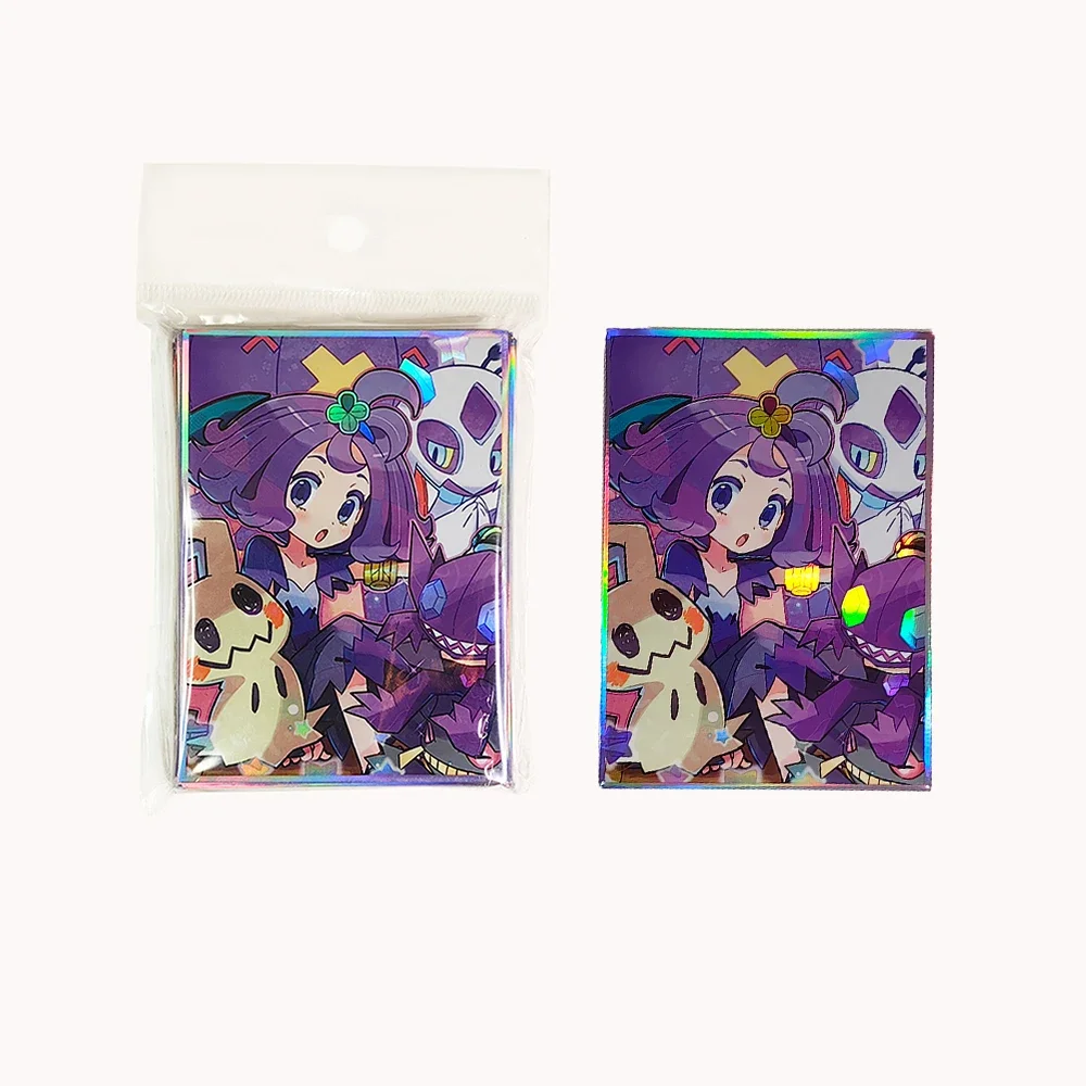 Acerola-Fundas protectoras para cartas de Anime, 60 piezas, 67x92mm, para MTG/PKM, Protector de tarjetas de juego de mesa, fundas para sesión