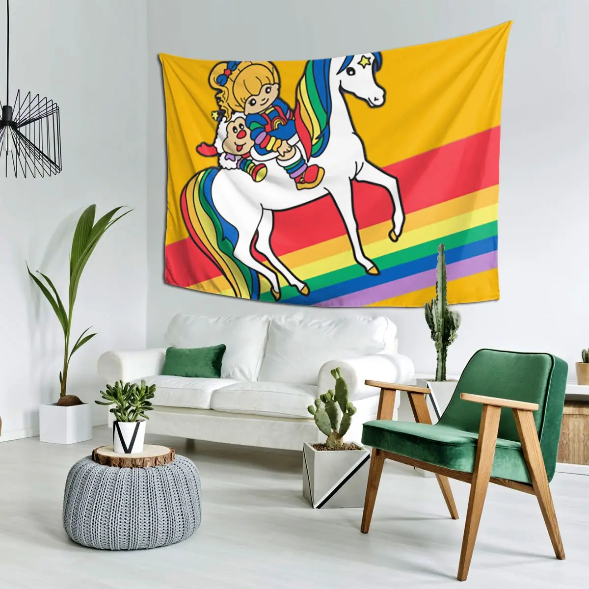 

Радужный брет и друзья-ретро 80-х годов мультяшный дизайн гобелен настенный эстетический домашний декор гобелены для гостиной