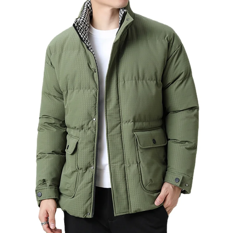 Parkas rembourrés en coton pour hommes, vestes chaudes, hiver, nouveau