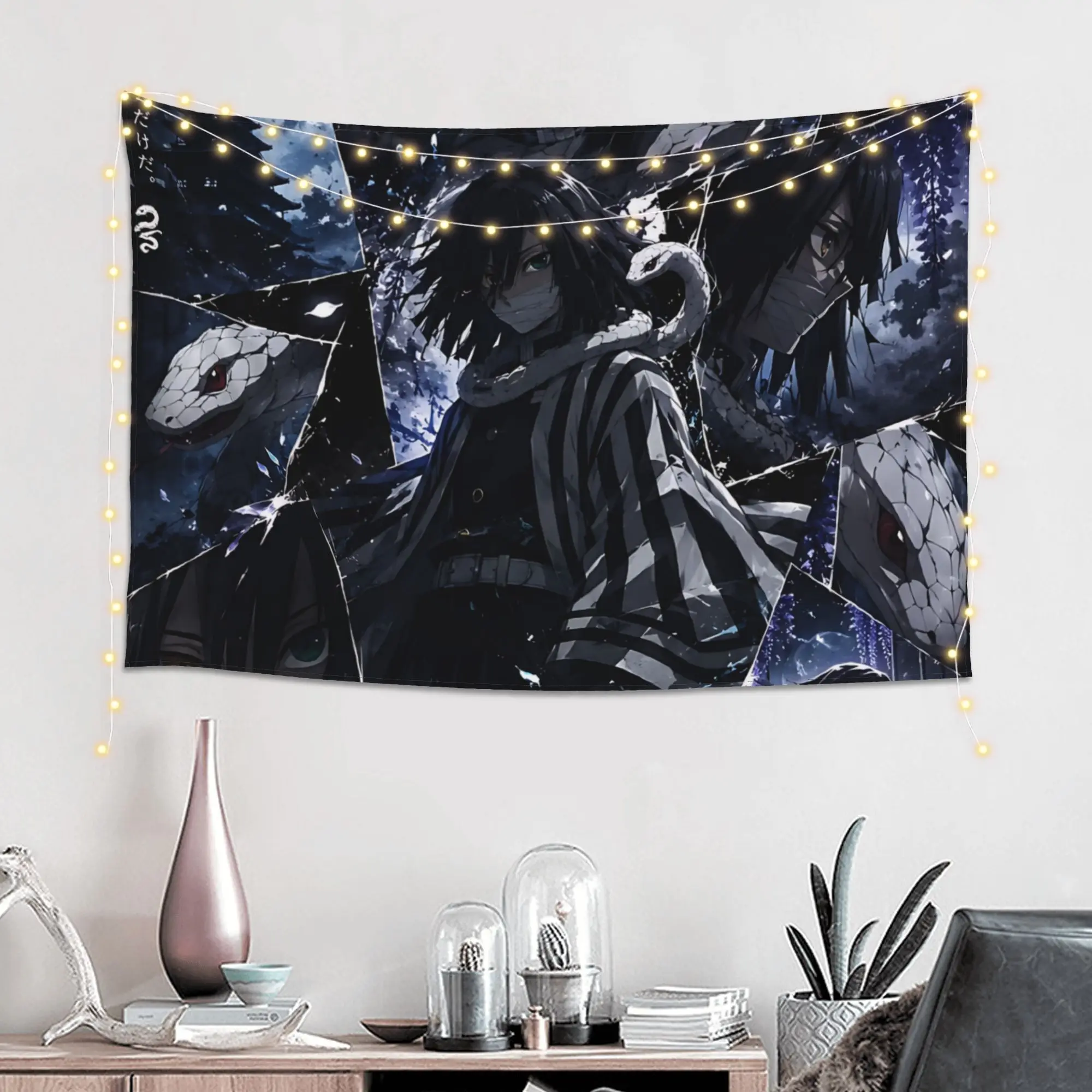 Halloween Demon Slayer Cutecore Tapestry Room decoration  Home Decoration Tapestry Decor Accessories Cute Room Decor