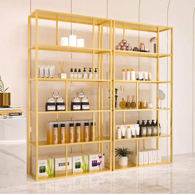 Cosmetics cabinet display cabinet beauty salon store skin care shelf clothing store shelf creative display shelf