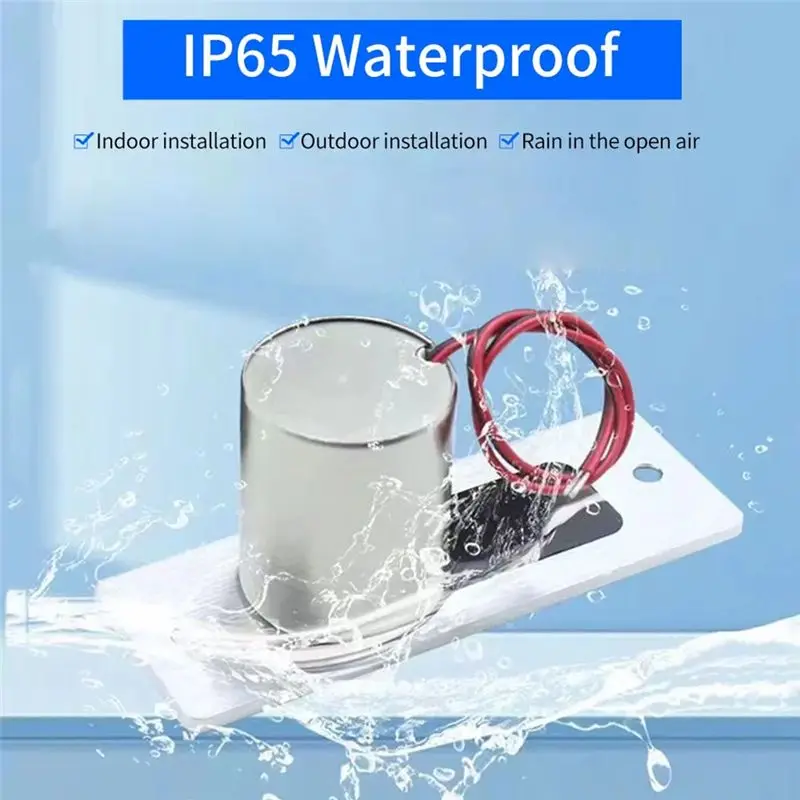 A92Z Electronic Cylinder Magnetic Induction NC Fail-Safe DC12V Electric Drop Bolt Lock Waterproof Outdoor Embedded Installation