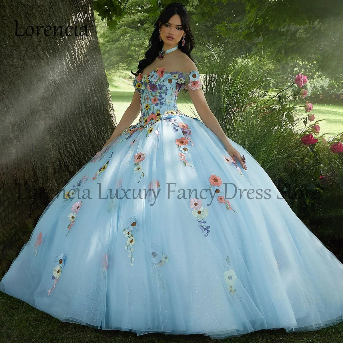 

2024 Mexican Pink Flowers Quinceanera Dress Sweet 15 16 Ball Gown 3D Floral Appliques Beading Corset Formal Vestidos XV Años