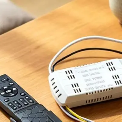 Remote Control Kit for 24V DC Inverter Ceiling Fans with 6 for fan Options and Uninterrupted Light Dimming Capability
