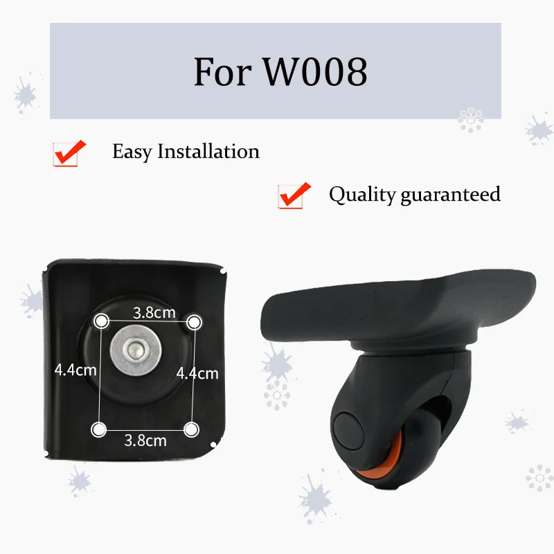 

For W008 Heavy-Duty Luggage Wheel Replacement Parts — Silent Swivel Castors Suitable for Luggage Wheel Repair Components