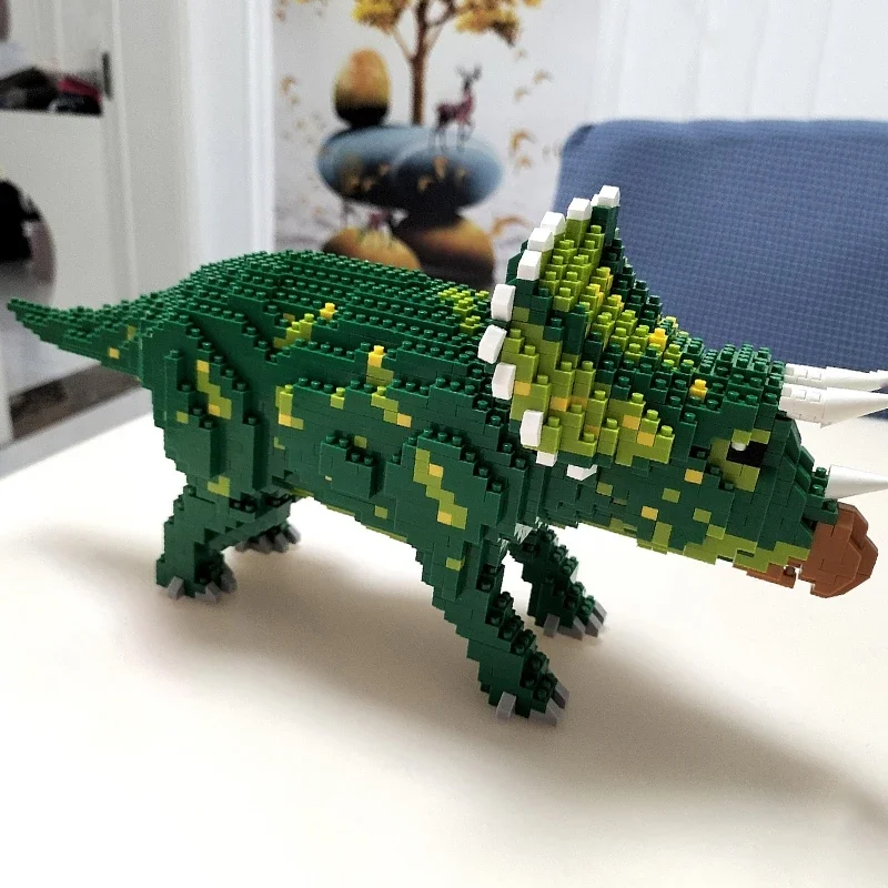 Balody Jurassic Period Dinosaur Tyrannosaurus Parasaurolophus Triceratops Monster Mini Diamond Blocks Bricks Building Toy No Box