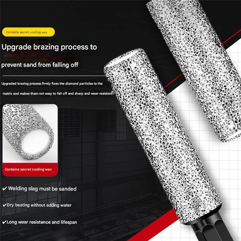 

A26F-Dry Diamond Milling Drill Bits Dry Drilling Core Bit Brazing, Grinding, Trimming And Drilling Tools