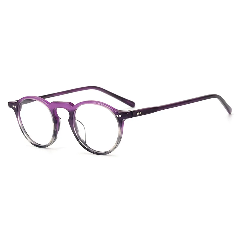 

Three-dimensional Japanese handmade glasses frame, female retro anti-blue light male tide myopia round glasses frame
