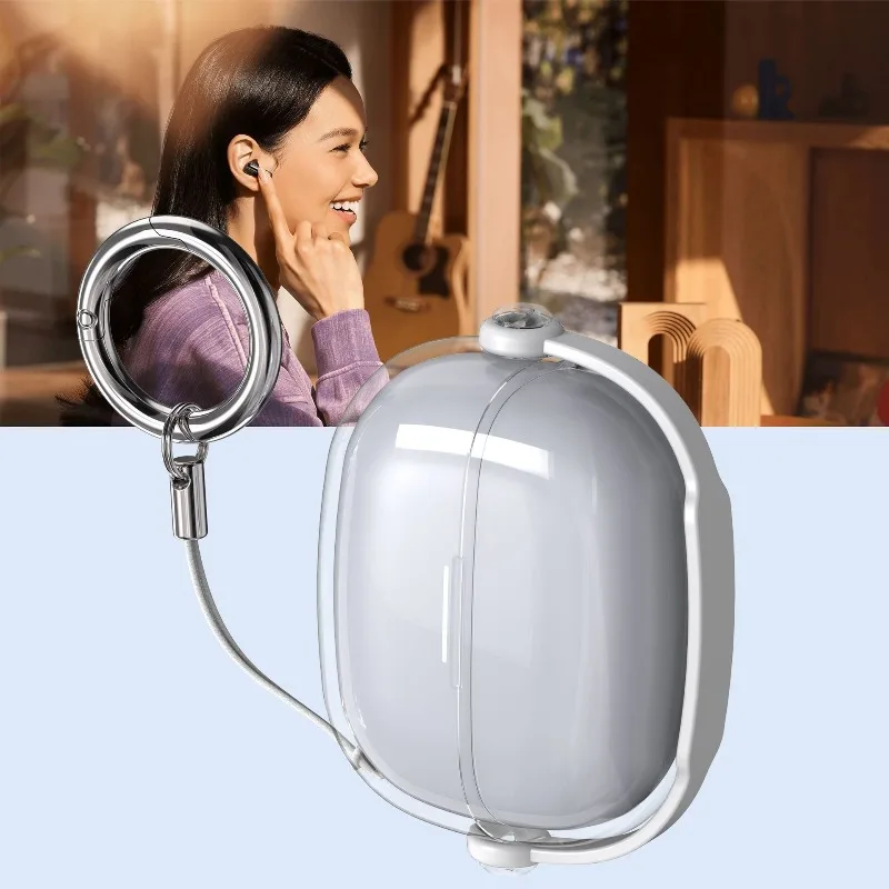 

Transparent Lock Buckle Case For Redmi Buds 4/5/6 Pro – Music Boy Anti-Scratch Earphone Protective Cover。