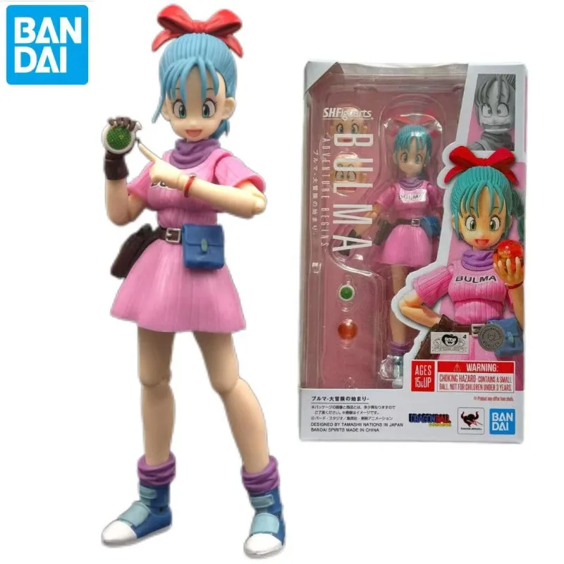 

In Stock100% Original Bandai Dragon Ball S.H.Figuarts Bulma The Adventure Begins SHF Bulma Action Figures Collectible Model Toys