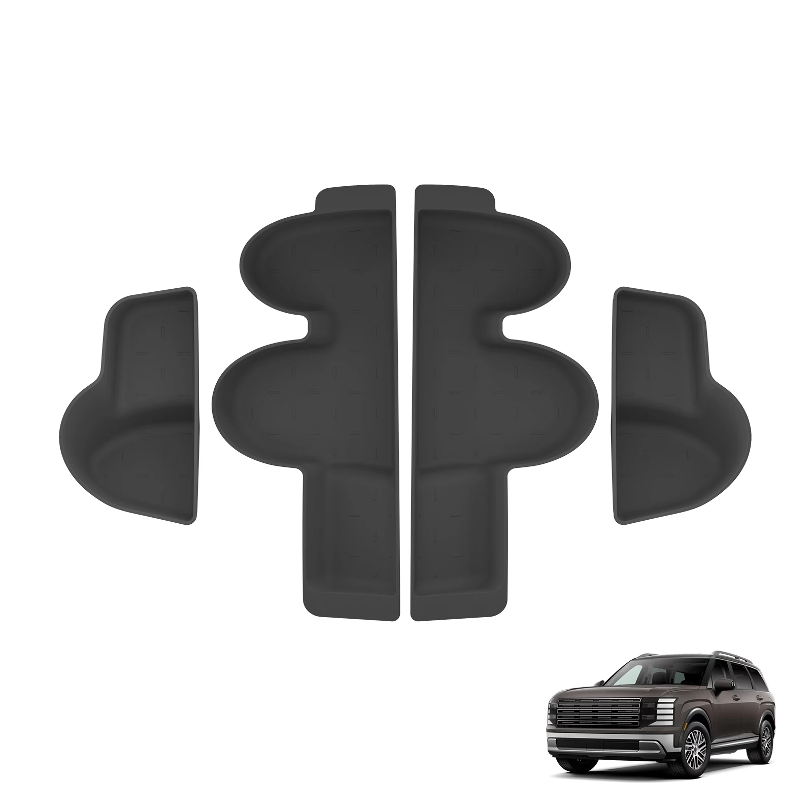 for Hyundai Palisade 2026 Car Side Door Handle Storage Box Gate Slot Anti Dirty Storage Tidying Tray Interior Accessories