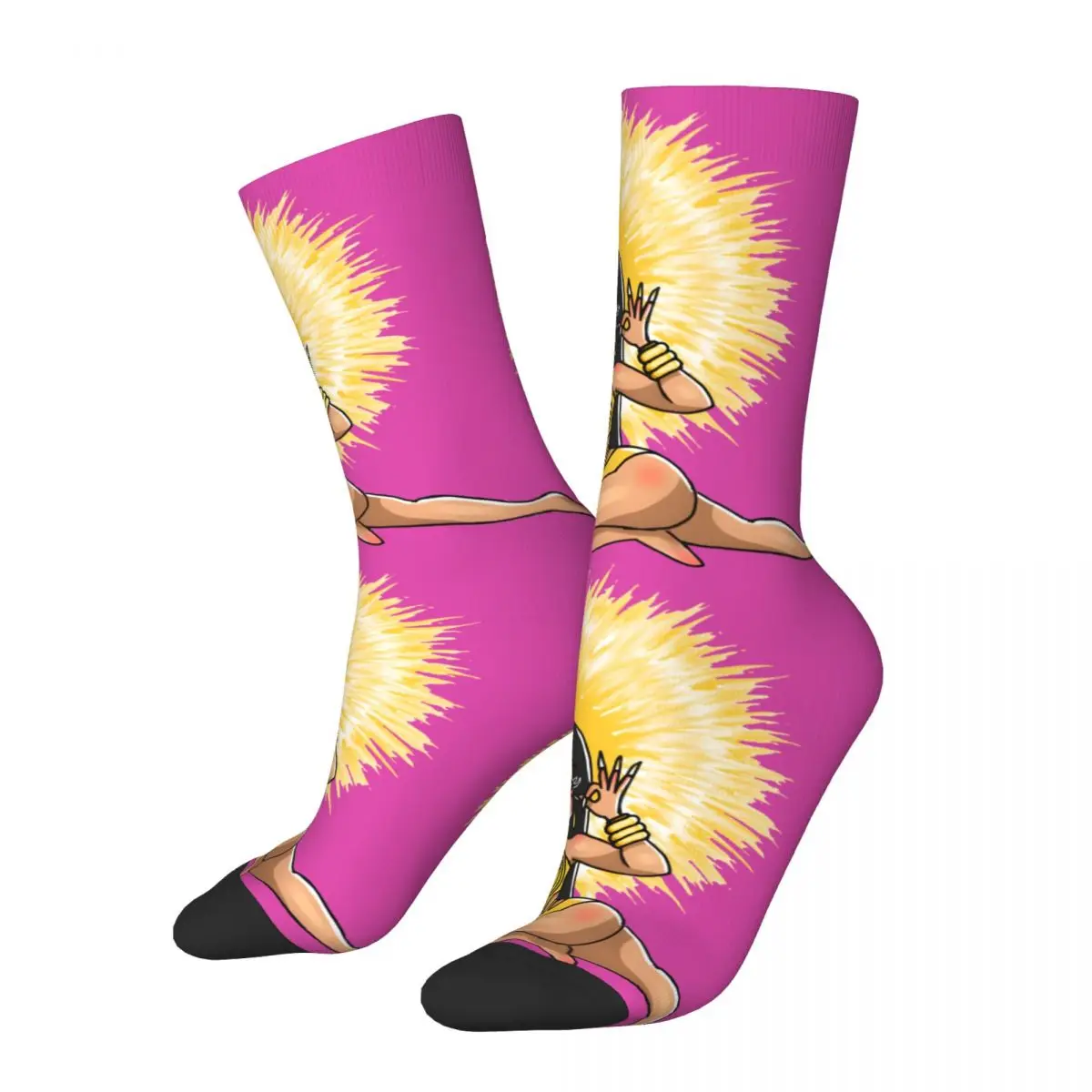 Hip Hop Vintage Bongos Crazy Men's compression Socks Unisex Cardi B Street Style Seamless Printed Funny Novelty Happy Crew Sock