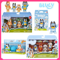 Bluey And Bingo Family Action Figure Series Anime Dog Doll Model Cartoon Mini Pvc Ornaments Kids For Toys Children Birthday Gift