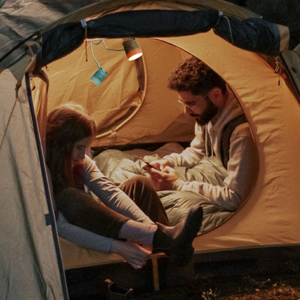 Neck Hanging Reading Lamp Reading Eye Protection Two Head Lamp Cartoon Animal Design Student Dormitory Night Table Lamp Portable