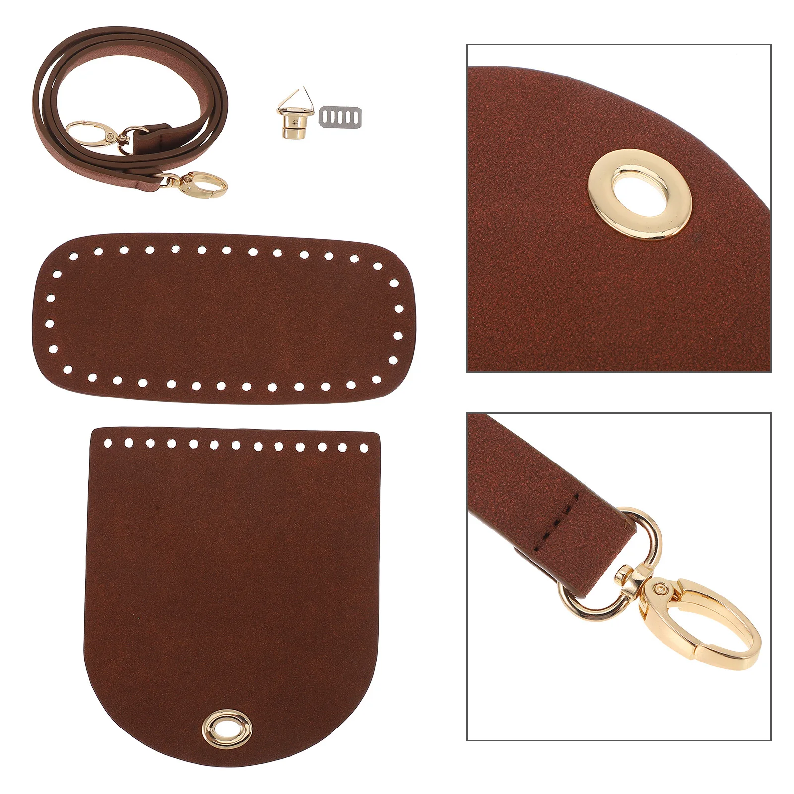 

PU Bag Making Kit DIY Crossbody Shoulder Cover Handmade Satchel Purse Craft Supplies for Handicraft Enthusiasts