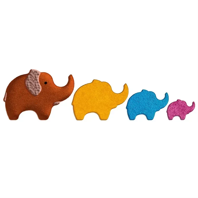 Four Specification Cartoon Animal Piggy Bank Baby Elephant,Plastic Mold,Cake Fondant Tools,Cookie Sushi and Fruits Cutters
