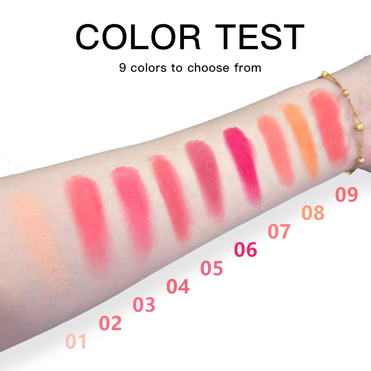 فرشاة ماكياج العلامة الخاصة واحدة السلس أحمر الخدود عالية الصباغ مقاوم للماء القسوة الحرة نباتي برونزي الوردي الخد أحمر الخدود بالجملة