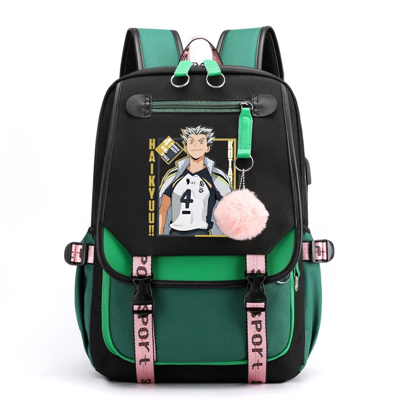 Hot Anime Kotaro Bokuto Printing Schoolbag Backpack Women Men Girl Travel Bag Teens Daily Backpack Large-Capacity Backpack