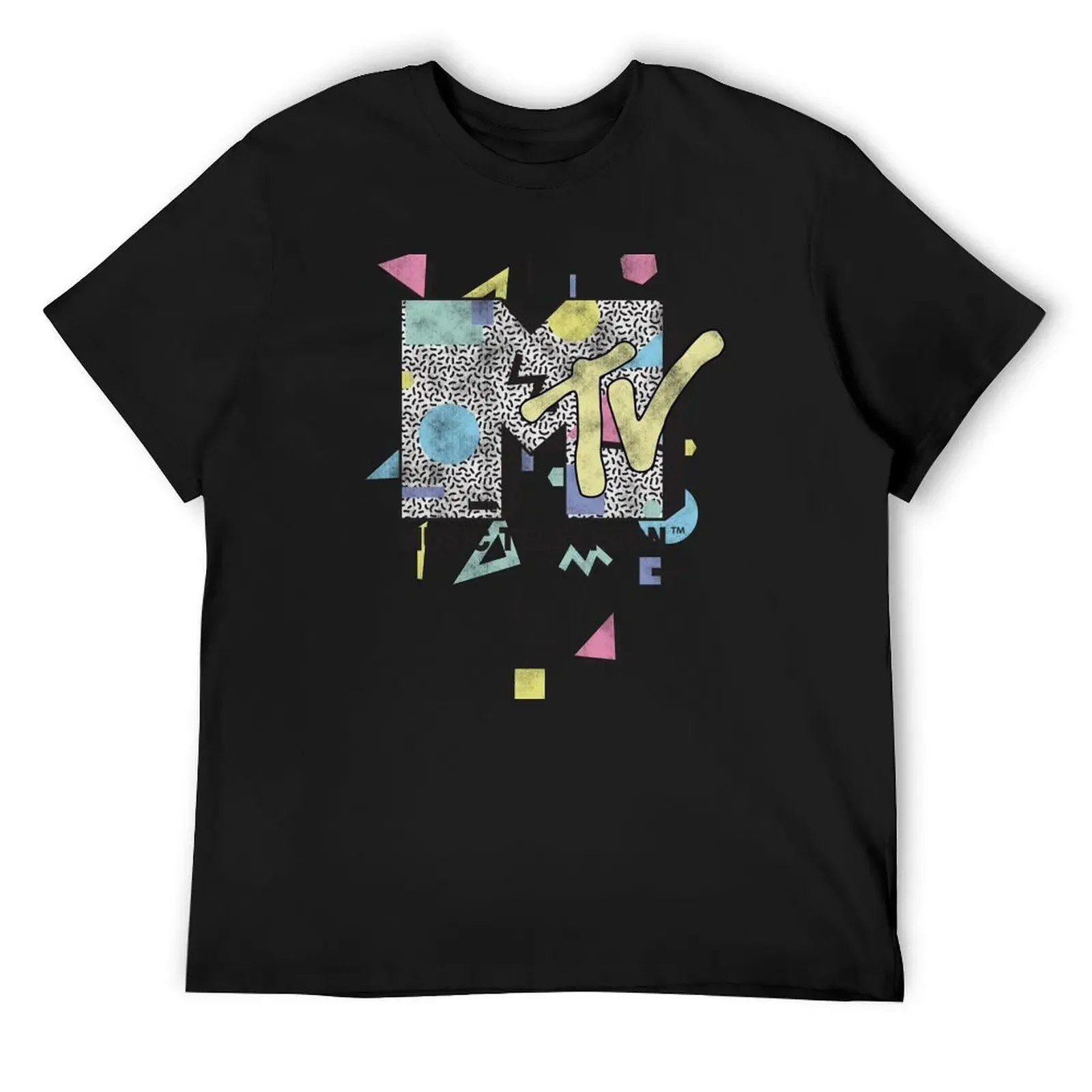 

MTV Retro Shapes 90s Design Logo T-Shirt croswit shirt man blue lock funny meme t-shirts for a boy black t-shirts for men