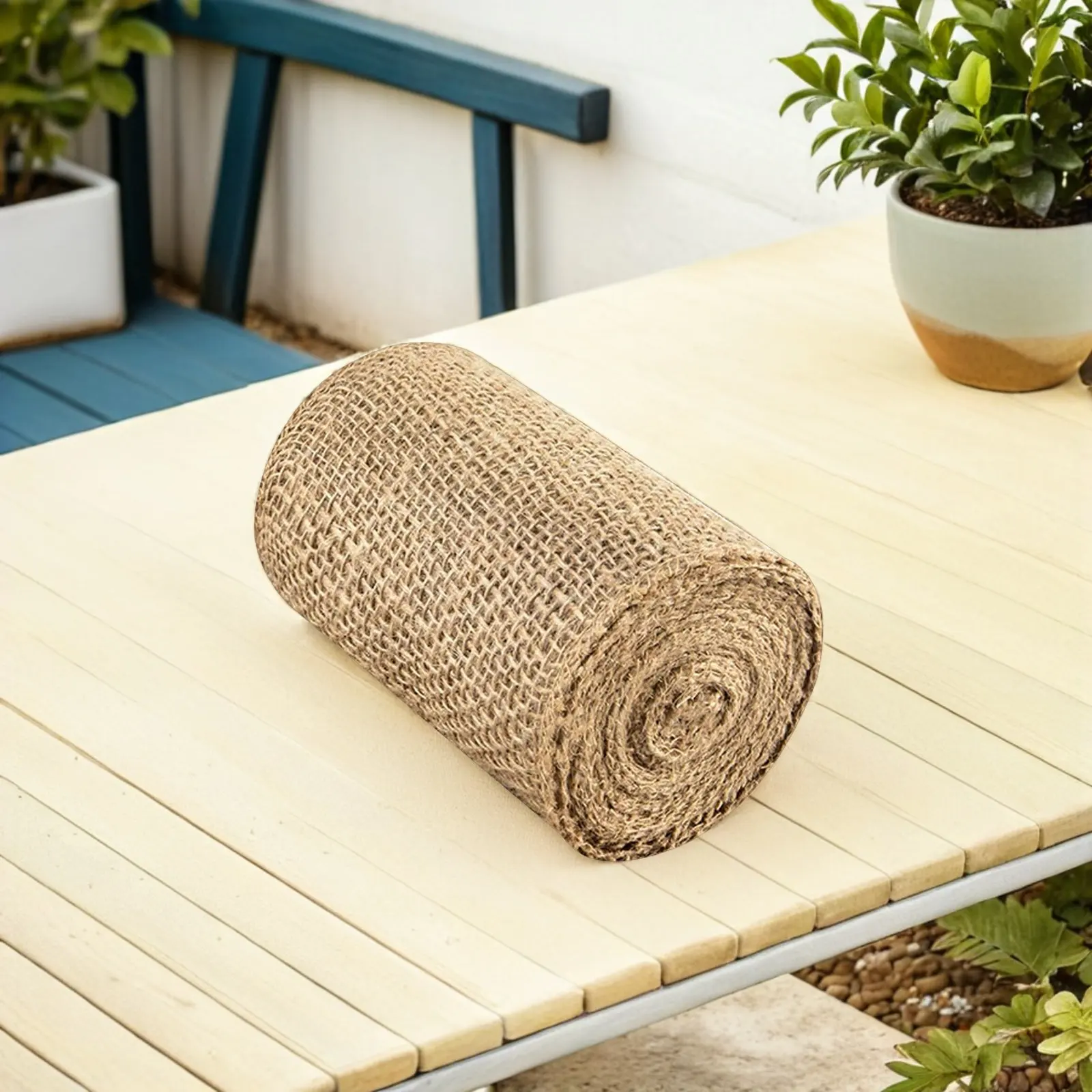 Burlap Tree Protector Wrap 20Cm Width 5M Length Reusable Weatherproof Tree Trunk Guard for Frost Sun Insect Damage Prevention