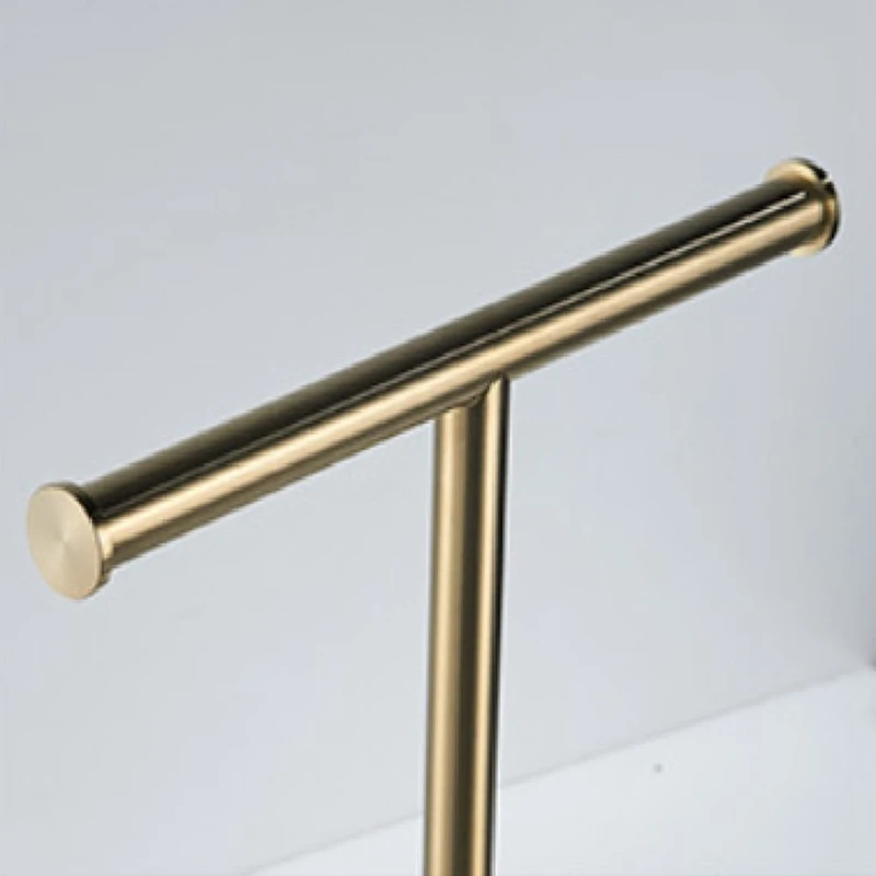 T bentuk handuk tangan berdiri dengan dasar marmer untuk kamar mandi meja rak tisu seperti yang ditunjukkan marmer + baja tahan karat 1 PCS