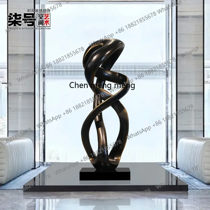 

X FRP sculpture hotel abstract large floor decoration living room aisle ornament