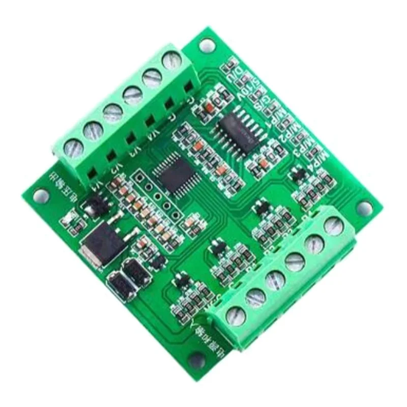 AY14 -4 Channel PWM To Voltage Converter Module, PWM To Voltage Module 10Hz-1Khz (Automatic Identification) Signal Conditioner