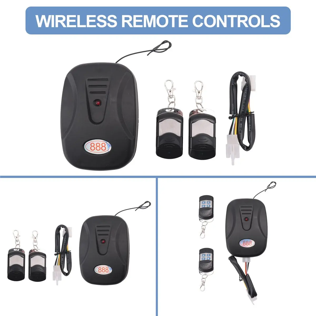 DT77 Universal Garage Door Wireless Remote Controls Chain Type External Electric Roller Shutter Door Controller 433Mhz