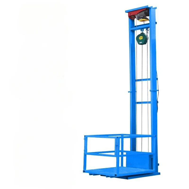 Electric remote control lifting slide factory warehouse heavy goods loading and unloading small hoist 800kg load capacity