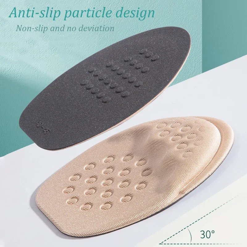 Half Insoles for Shoes Inserts Forefoot Insert Non-slip Sole Cushion Reduce Shoe Size Filler High Heels Pain Relief Shoe Care